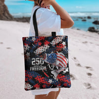 Largemouth Bass Fishing Tote Bag America 250 Year Freedom