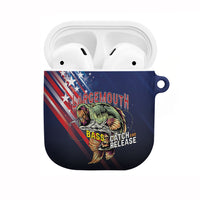 Largemouth Bass Fishing AirPods Case American Flag