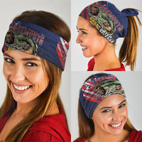 Largemouth Bass Fishing Neck Gaiter American Flag