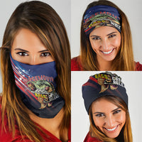 Largemouth Bass Fishing Neck Gaiter American Flag