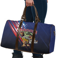 Largemouth Bass Fishing Travel Bag American Flag