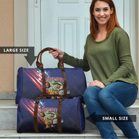 Largemouth Bass Fishing Travel Bag American Flag