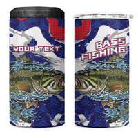 Personalized Largemouth Bass Tournament Fishing 4 in 1 Can Cooler Tumbler