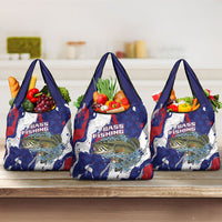 Largemouth Bass Tournament Fishing Grocery Bag