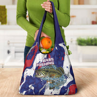 Largemouth Bass Tournament Fishing Grocery Bag