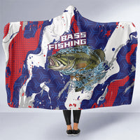 Largemouth Bass Tournament Fishing Hooded Blanket