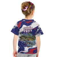 Personalized Largemouth Bass Tournament Fishing Kid T Shirt