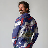 Personalized Largemouth Bass Tournament Fishing Long Sleeve Polo Shirt