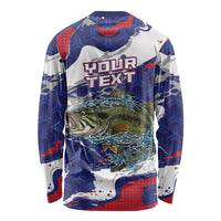 Personalized Largemouth Bass Tournament Fishing Long Sleeve Shirt