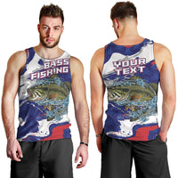 Personalized Largemouth Bass Tournament Fishing Men Tank Top