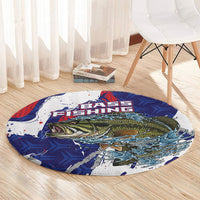 Largemouth Bass Tournament Fishing Round Carpet