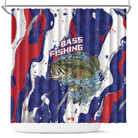 Largemouth Bass Tournament Fishing Shower Curtain