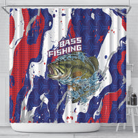 Largemouth Bass Tournament Fishing Shower Curtain