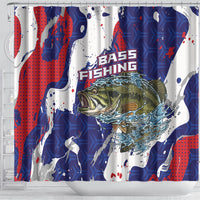 Largemouth Bass Tournament Fishing Shower Curtain