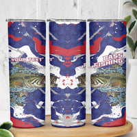 Personalized Largemouth Bass Tournament Fishing Skinny Tumbler