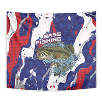 Largemouth Bass Tournament Fishing Tapestry