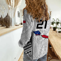 Custom Samoa Rugby Women Casual Shirt Go Champions World Cup 2023 Polynesian Unique - Wonder Print Shop