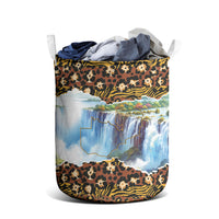 Zambian Heritage Independence 1964 Laundry Basket Traditional African Seamless Pattern