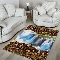 Zambian Heritage Independence 1964 Area Rug Traditional African Seamless Pattern