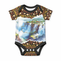 Zambian Heritage Independence 1964 Baby Onesie Traditional African Seamless Pattern