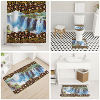 Zambian Heritage Independence 1964 Bathroom Set Traditional African Seamless Pattern