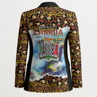 Zambian Heritage Independence 1964 Blazer Traditional African Seamless Pattern
