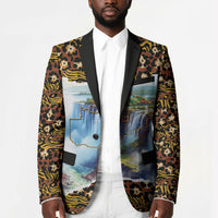 Zambian Heritage Independence 1964 Blazer Traditional African Seamless Pattern