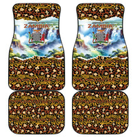Zambian Heritage Independence 1964 Car Mats Traditional African Seamless Pattern
