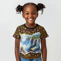 Zambian Heritage Independence 1964 Kid T shirt Traditional African Seamless Pattern