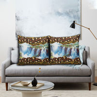 Zambian Heritage Independence 1964 Pillow Cover Traditional African Seamless Pattern