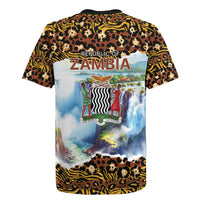Zambian Heritage Independence 1964 Rugby Jersey Traditional African Seamless Pattern