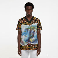 Zambian Heritage Independence 1964 Scrub Top Traditional African Seamless Pattern