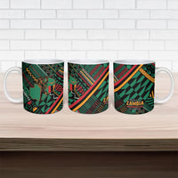 Zambia Victoria Falls Ceramic Mug Indigenous Wild Animal Skins Tribal Patchwork