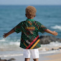Zambia Victoria Falls Kid Hawaiian Shirt Indigenous Wild Animal Skins Tribal Patchwork