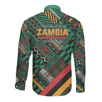 Zambia Victoria Falls Long Sleeve Button Shirt Indigenous Wild Animal Skins Tribal Patchwork