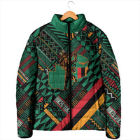 Zambia Victoria Falls Padded Jacket Indigenous Wild Animal Skins Tribal Patchwork