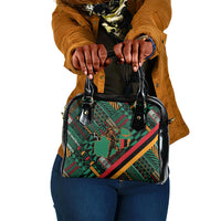 Zambia Victoria Falls Shoulder Handbag Indigenous Wild Animal Skins Tribal Patchwork