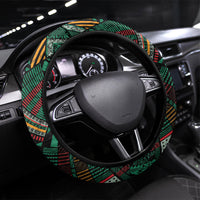 Zambia Victoria Falls Steering Wheel Cover Indigenous Wild Animal Skins Tribal Patchwork