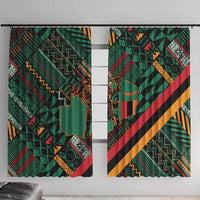 Zambia Victoria Falls Window Curtain Indigenous Wild Animal Skins Tribal Patchwork