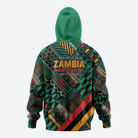 Zambia Victoria Falls Zip Hoodie Indigenous Wild Animal Skins Tribal Patchwork
