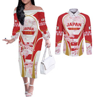 custom-japan-rugby-couples-matching-off-the-shoulder-long-sleeve-dress-and-long-sleeve-button-shirts-world-cup-2023-go-sakura-sporty-style
