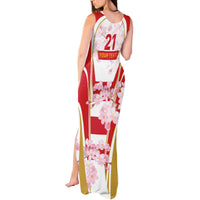 Custom Japan Rugby Tank Maxi Dress World Cup 2023 Go Brave Blossoms Sporty Style - Wonder Print Shop
