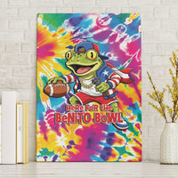 Funny Benito Coqui Frog Canvas Wall Art Puerto Rican Coquí Football