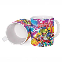Funny Benito Coqui Frog Ceramic Mug Puerto Rican Coquí Football