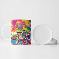 Funny Benito Coqui Frog Ceramic Mug Puerto Rican Coquí Football