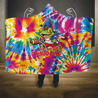 Funny Benito Coqui Frog Hooded Blanket Puerto Rican Coquí Football