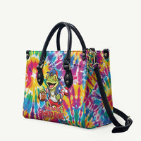 Funny Benito Coqui Frog Leather Bag Puerto Rican Coquí Football