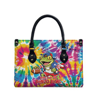 Funny Benito Coqui Frog Leather Bag Puerto Rican Coquí Football