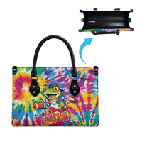 Funny Benito Coqui Frog Leather Bag Puerto Rican Coquí Football