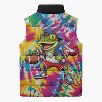 Funny Benito Coqui Frog Sleeveless Puffer Jacket Puerto Rican Coquí Football